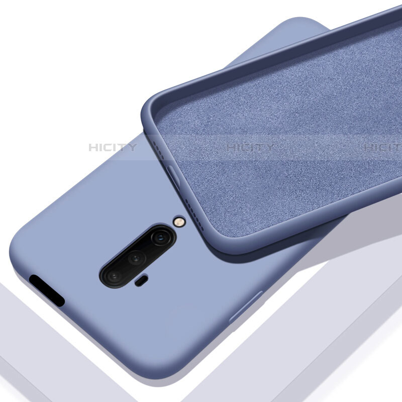 Silikon Hülle Handyhülle Ultra Dünn Schutzhülle Flexible 360 Grad Ganzkörper Tasche C04 für OnePlus 7T Pro Grau