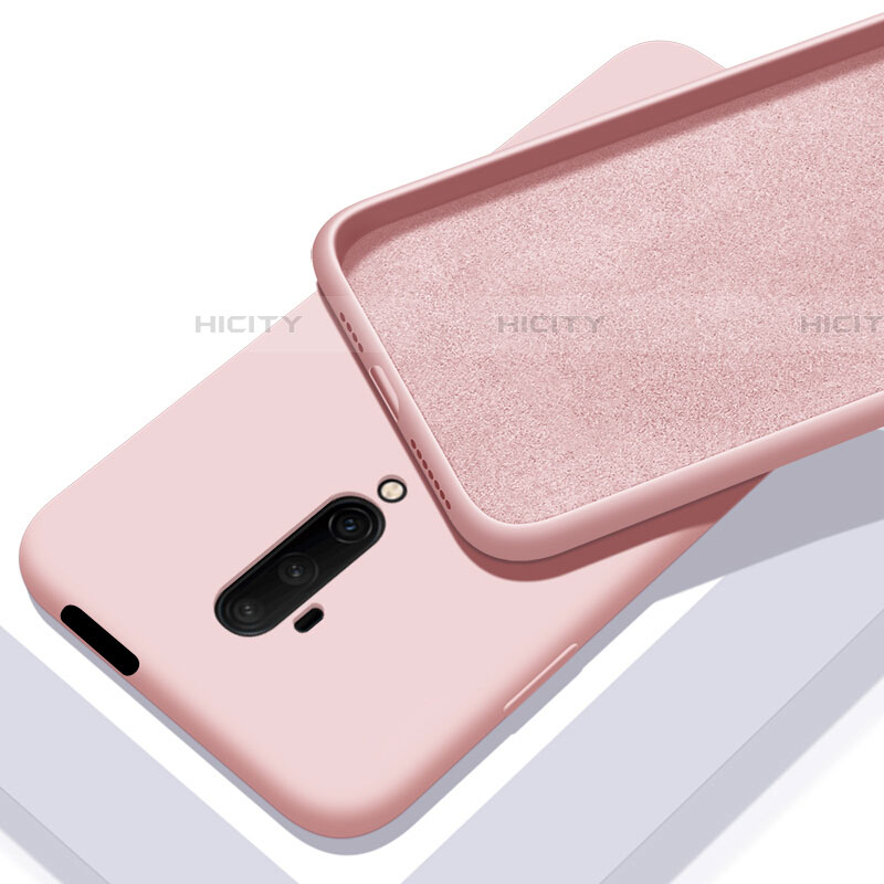 Silikon Hülle Handyhülle Ultra Dünn Schutzhülle Flexible 360 Grad Ganzkörper Tasche C04 für OnePlus 7T Pro Rosa