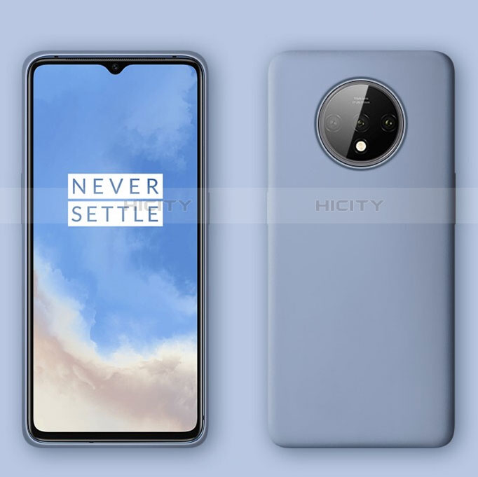 Silikon Hülle Handyhülle Ultra Dünn Schutzhülle Flexible 360 Grad Ganzkörper Tasche C04 für OnePlus 7T Violett