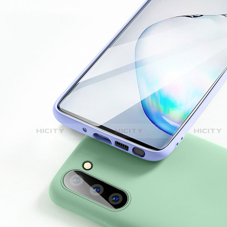 Silikon Hülle Handyhülle Ultra Dünn Schutzhülle Flexible 360 Grad Ganzkörper Tasche C04 für Samsung Galaxy Note 10 groß