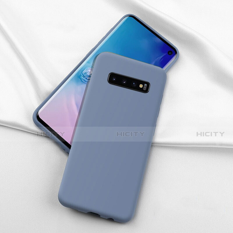 Silikon Hülle Handyhülle Ultra Dünn Schutzhülle Flexible 360 Grad Ganzkörper Tasche C04 für Samsung Galaxy S10 5G Violett Plus