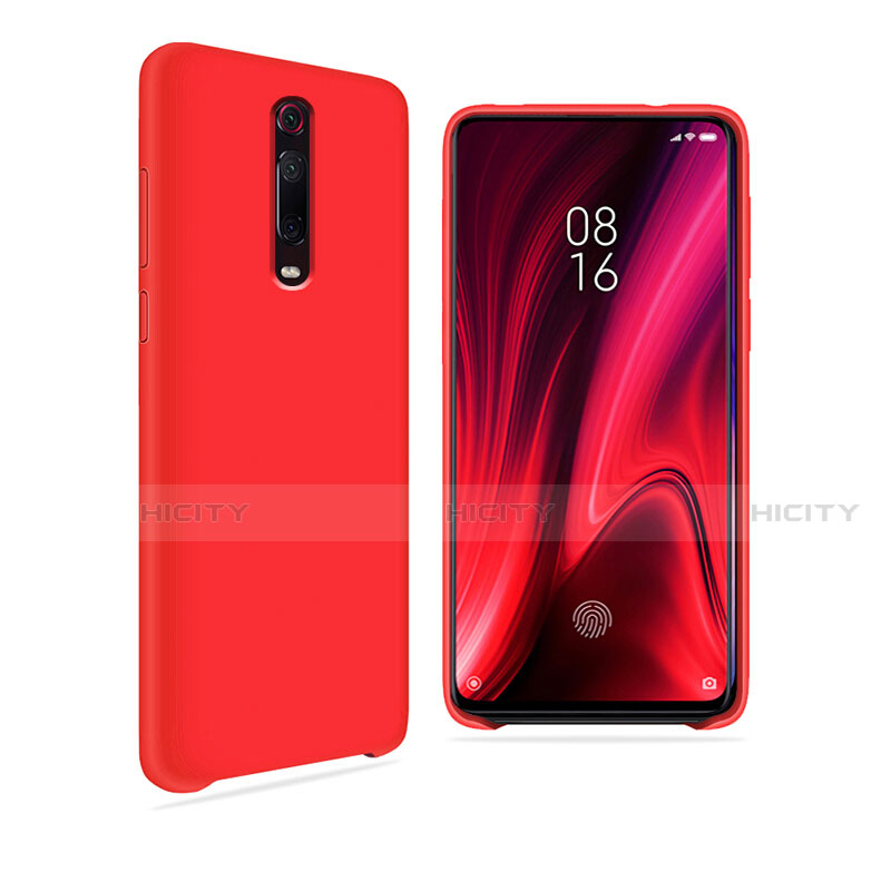 Silikon Hülle Handyhülle Ultra Dünn Schutzhülle Flexible 360 Grad Ganzkörper Tasche C04 für Xiaomi Mi 9T Pro Rot