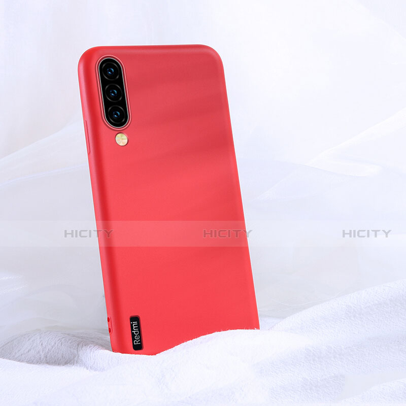 Silikon Hülle Handyhülle Ultra Dünn Schutzhülle Flexible 360 Grad Ganzkörper Tasche C04 für Xiaomi Mi A3 Rot Plus