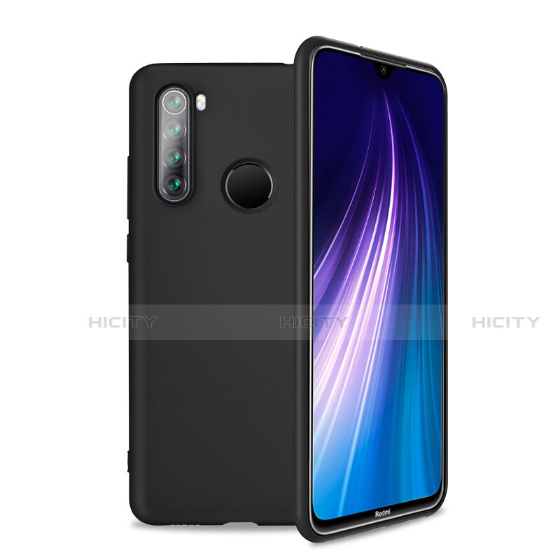 Silikon Hülle Handyhülle Ultra Dünn Schutzhülle Flexible 360 Grad Ganzkörper Tasche C04 für Xiaomi Redmi Note 8 (2021) Schwarz