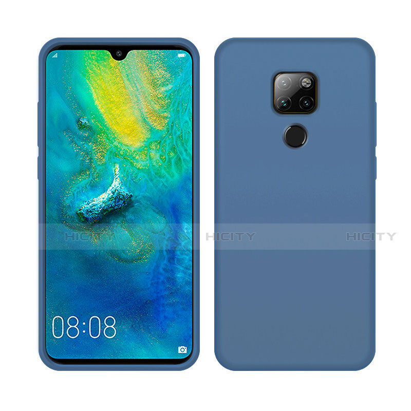 Silikon Hülle Handyhülle Ultra Dünn Schutzhülle Flexible 360 Grad Ganzkörper Tasche C05 für Huawei Mate 20 X 5G Blau