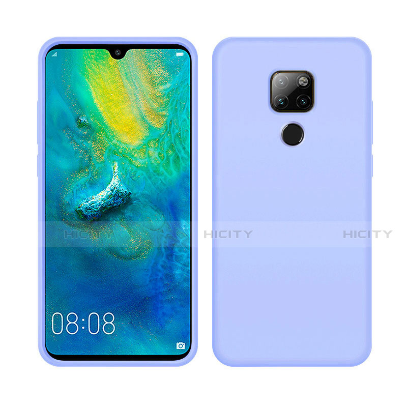 Silikon Hülle Handyhülle Ultra Dünn Schutzhülle Flexible 360 Grad Ganzkörper Tasche C05 für Huawei Mate 20 X 5G Hellblau