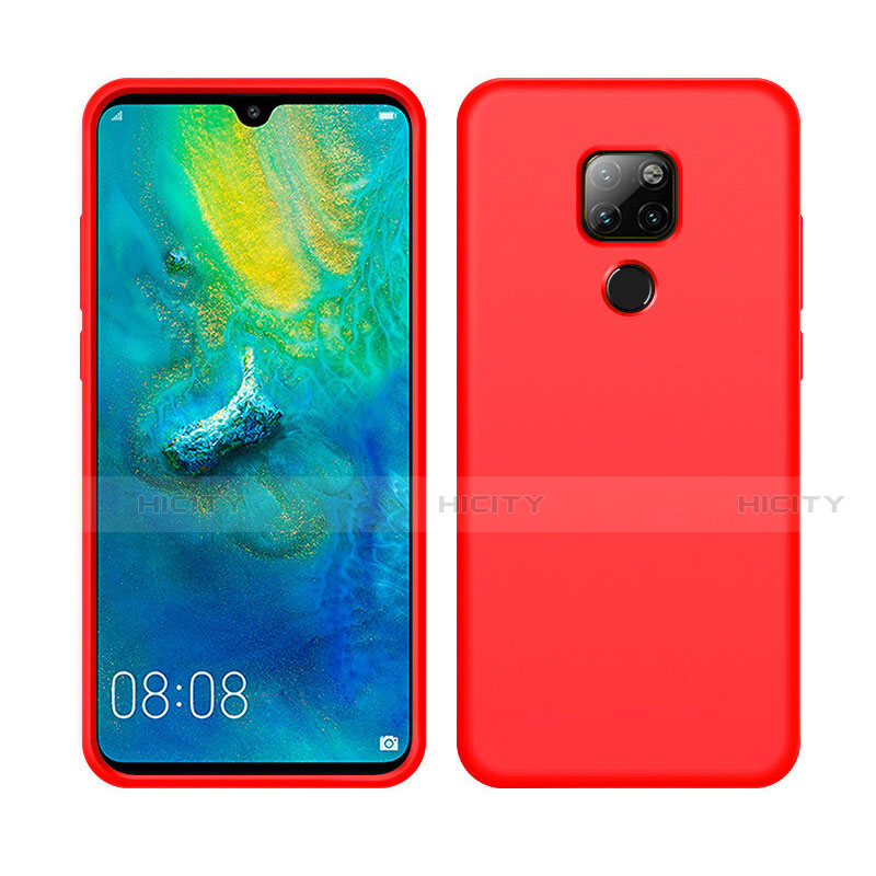 Silikon Hülle Handyhülle Ultra Dünn Schutzhülle Flexible 360 Grad Ganzkörper Tasche C05 für Huawei Mate 20 X 5G Rot