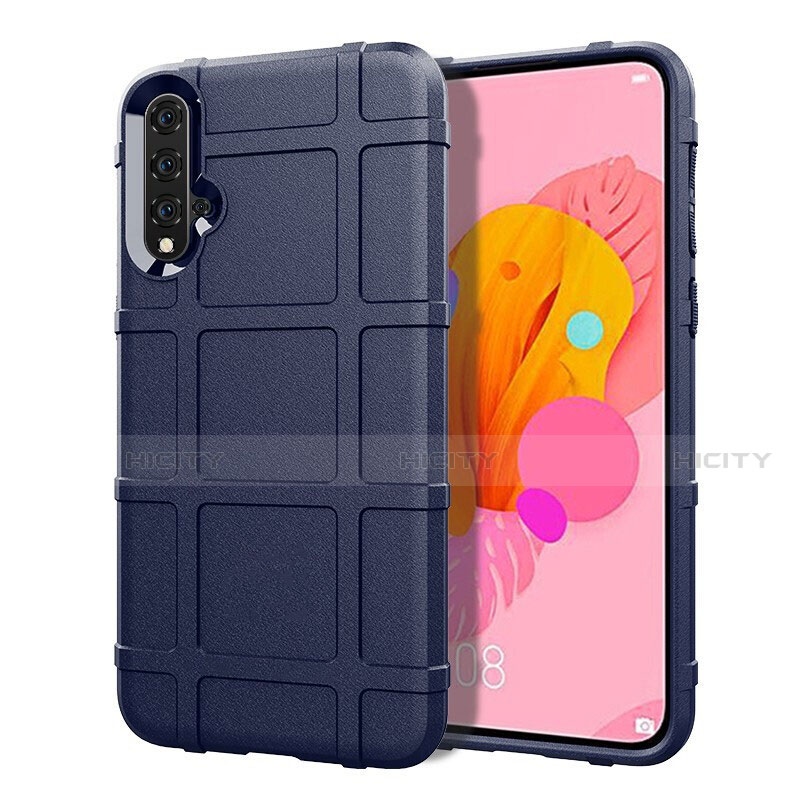 Silikon Hülle Handyhülle Ultra Dünn Schutzhülle Flexible 360 Grad Ganzkörper Tasche C05 für Huawei Nova 5 Pro Blau