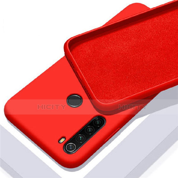 Silikon Hülle Handyhülle Ultra Dünn Schutzhülle Flexible 360 Grad Ganzkörper Tasche C05 für Xiaomi Redmi Note 8 (2021) Rot