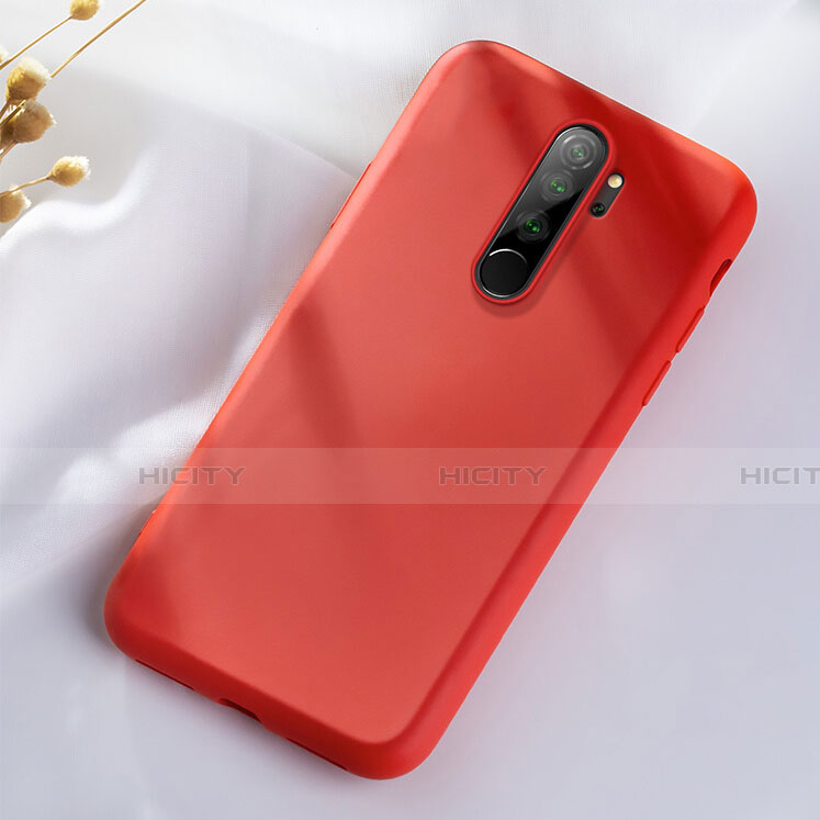 Silikon Hülle Handyhülle Ultra Dünn Schutzhülle Flexible 360 Grad Ganzkörper Tasche C05 für Xiaomi Redmi Note 8 Pro Rot