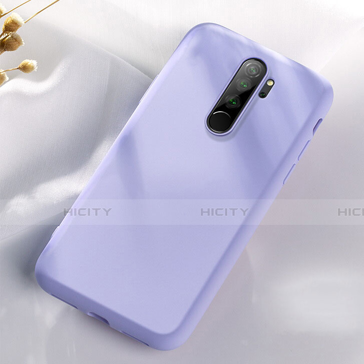 Silikon Hülle Handyhülle Ultra Dünn Schutzhülle Flexible 360 Grad Ganzkörper Tasche C05 für Xiaomi Redmi Note 8 Pro Violett