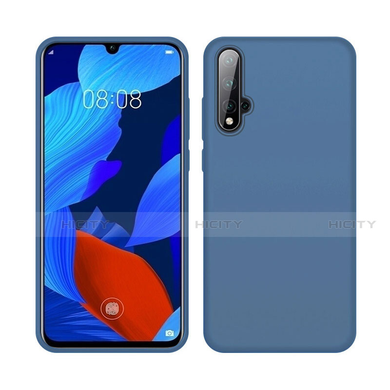 Silikon Hülle Handyhülle Ultra Dünn Schutzhülle Flexible 360 Grad Ganzkörper Tasche C06 für Huawei Nova 5 Blau