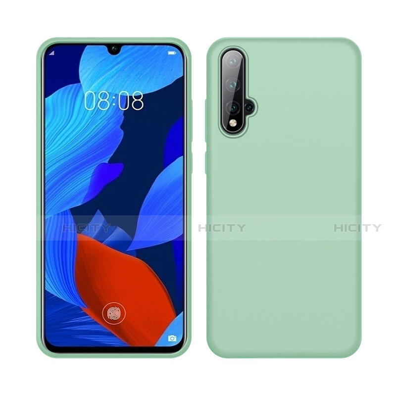 Silikon Hülle Handyhülle Ultra Dünn Schutzhülle Flexible 360 Grad Ganzkörper Tasche C06 für Huawei Nova 5 Grün