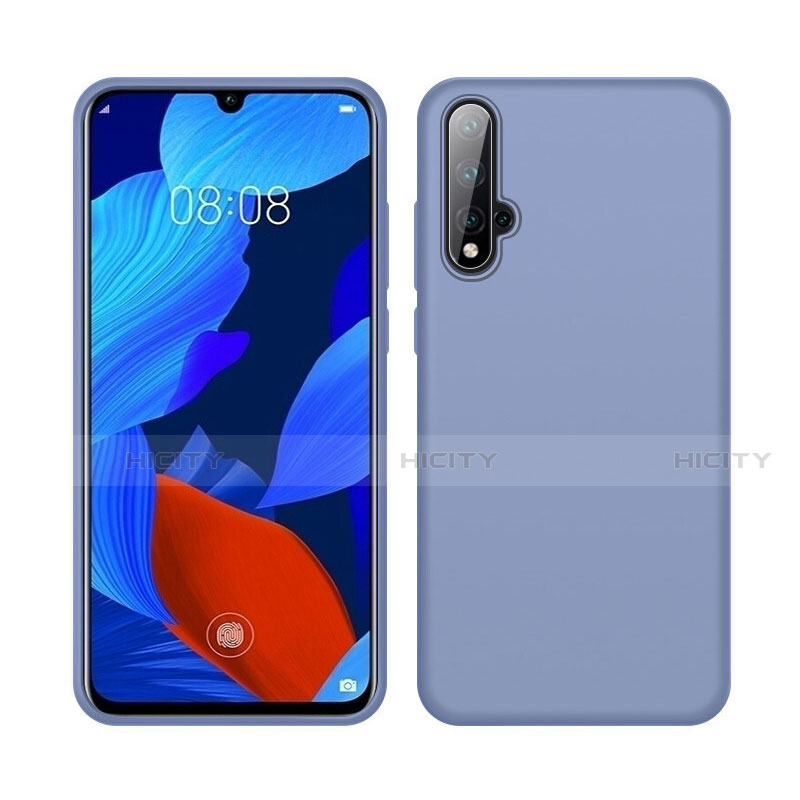 Silikon Hülle Handyhülle Ultra Dünn Schutzhülle Flexible 360 Grad Ganzkörper Tasche C06 für Huawei Nova 5 Pro Grau