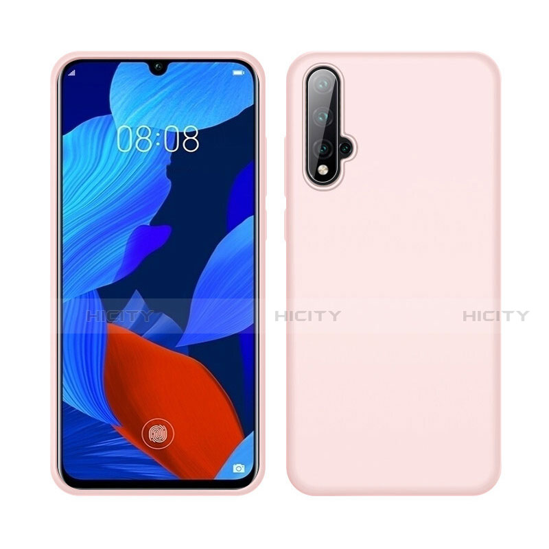 Silikon Hülle Handyhülle Ultra Dünn Schutzhülle Flexible 360 Grad Ganzkörper Tasche C06 für Huawei Nova 5 Pro Rosa