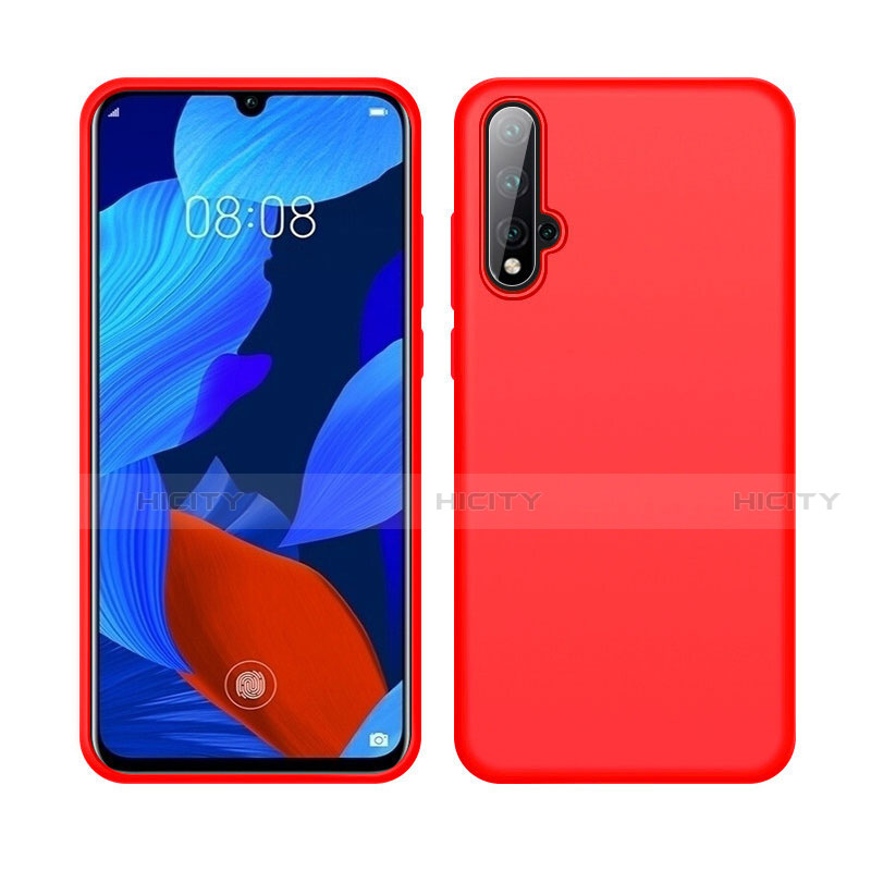 Silikon Hülle Handyhülle Ultra Dünn Schutzhülle Flexible 360 Grad Ganzkörper Tasche C06 für Huawei Nova 5 Pro Rot