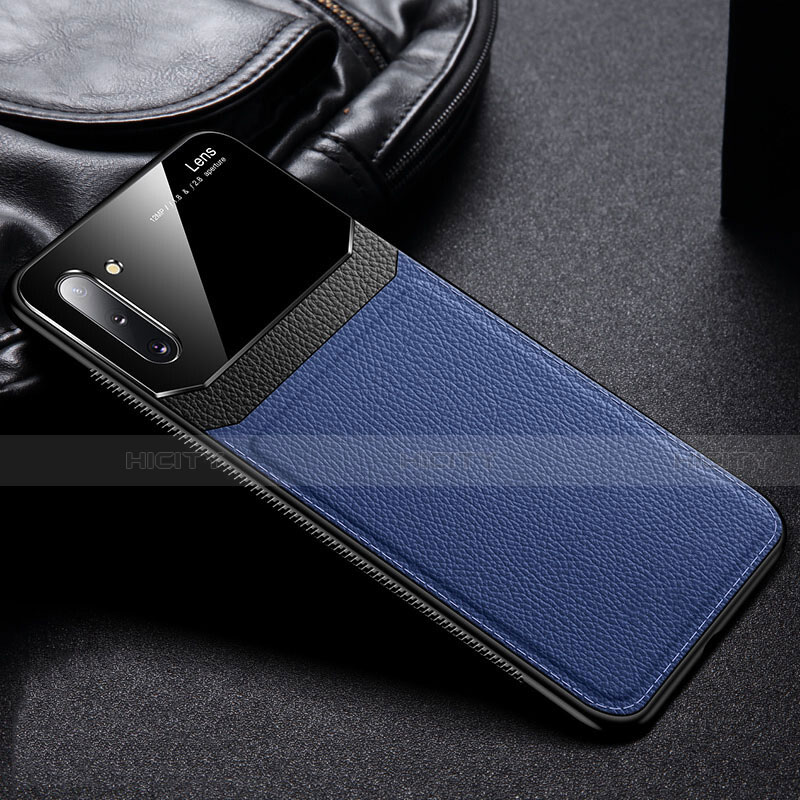 Silikon Hülle Handyhülle Ultra Dünn Schutzhülle Flexible 360 Grad Ganzkörper Tasche C06 für Samsung Galaxy Note 10 5G Blau