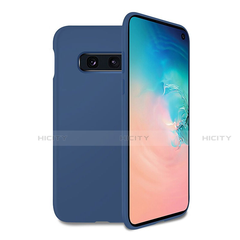 Silikon Hülle Handyhülle Ultra Dünn Schutzhülle Flexible 360 Grad Ganzkörper Tasche C06 für Samsung Galaxy S10e Blau