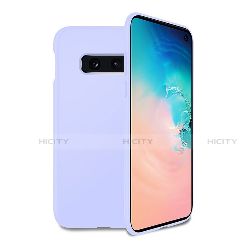 Silikon Hülle Handyhülle Ultra Dünn Schutzhülle Flexible 360 Grad Ganzkörper Tasche C06 für Samsung Galaxy S10e Violett