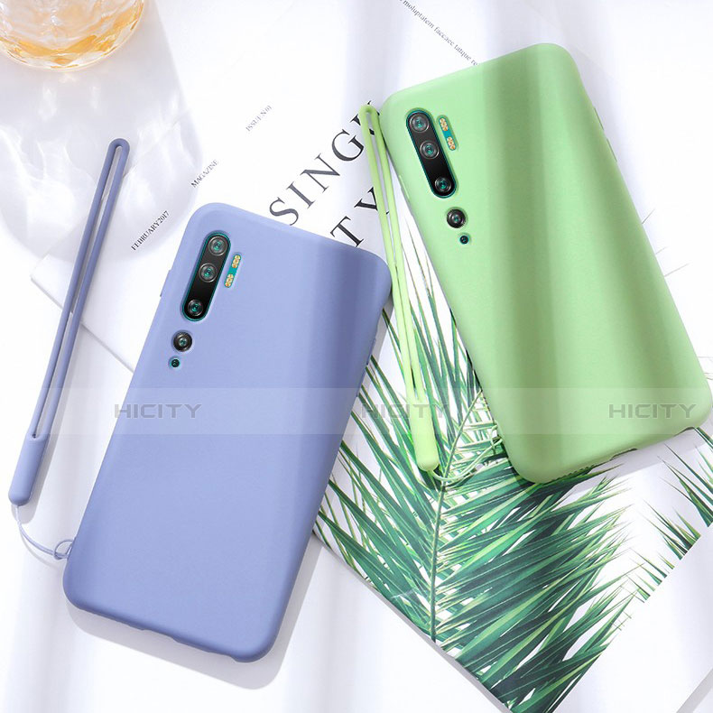 Silikon Hülle Handyhülle Ultra Dünn Schutzhülle Flexible 360 Grad Ganzkörper Tasche C06 für Xiaomi Mi Note 10