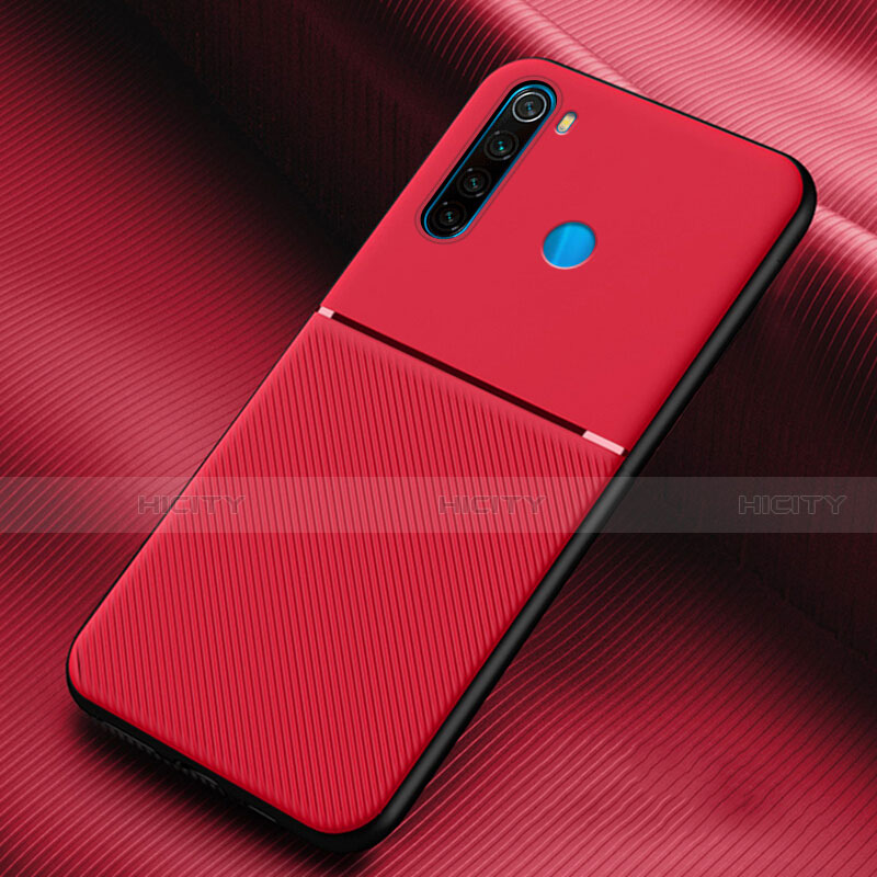 Silikon Hülle Handyhülle Ultra Dünn Schutzhülle Flexible 360 Grad Ganzkörper Tasche C06 für Xiaomi Redmi Note 8 (2021) Rot