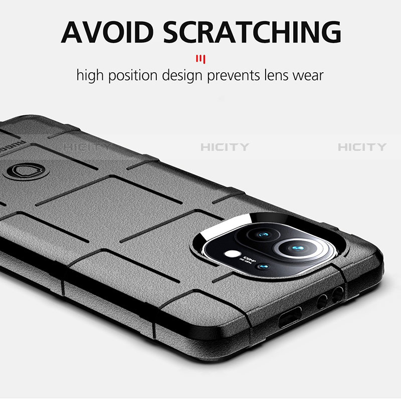Silikon Hülle Handyhülle Ultra Dünn Schutzhülle Flexible 360 Grad Ganzkörper Tasche C07 für Xiaomi Mi 11 Lite 5G groß