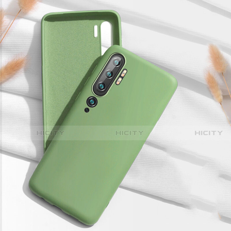 Silikon Hülle Handyhülle Ultra Dünn Schutzhülle Flexible 360 Grad Ganzkörper Tasche C07 für Xiaomi Mi Note 10 Pro Grün