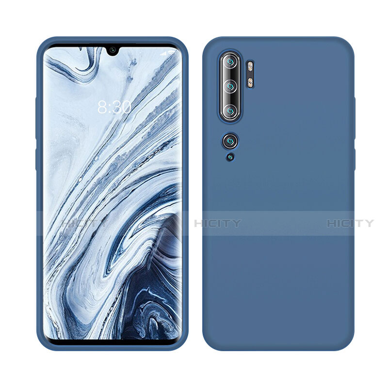 Silikon Hülle Handyhülle Ultra Dünn Schutzhülle Flexible 360 Grad Ganzkörper Tasche C08 für Xiaomi Mi Note 10 Pro Blau