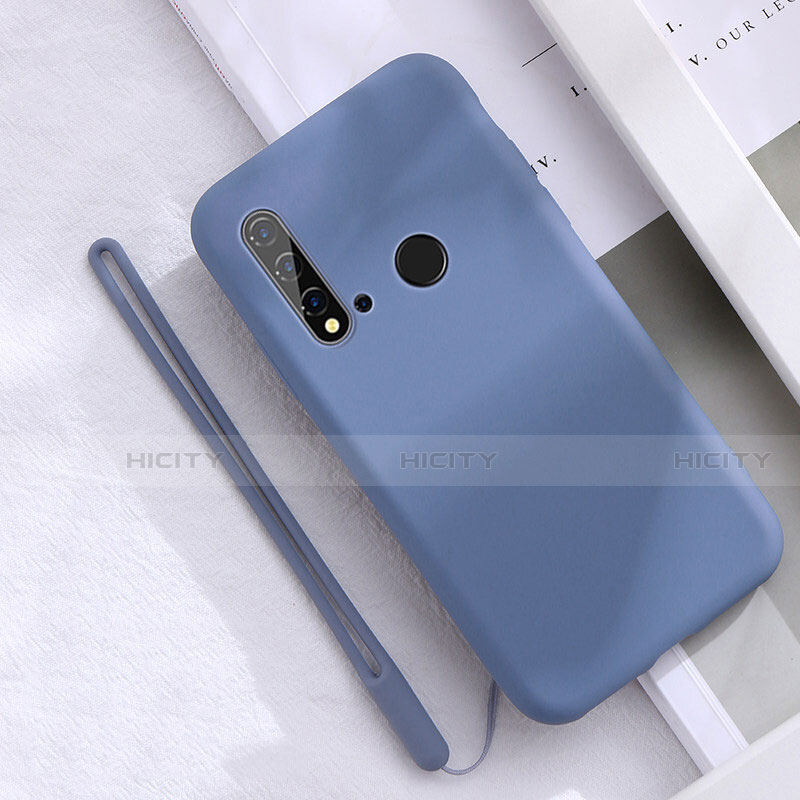 Silikon Hülle Handyhülle Ultra Dünn Schutzhülle Flexible 360 Grad Ganzkörper Tasche S05 für Huawei Nova 5i Hellblau Plus