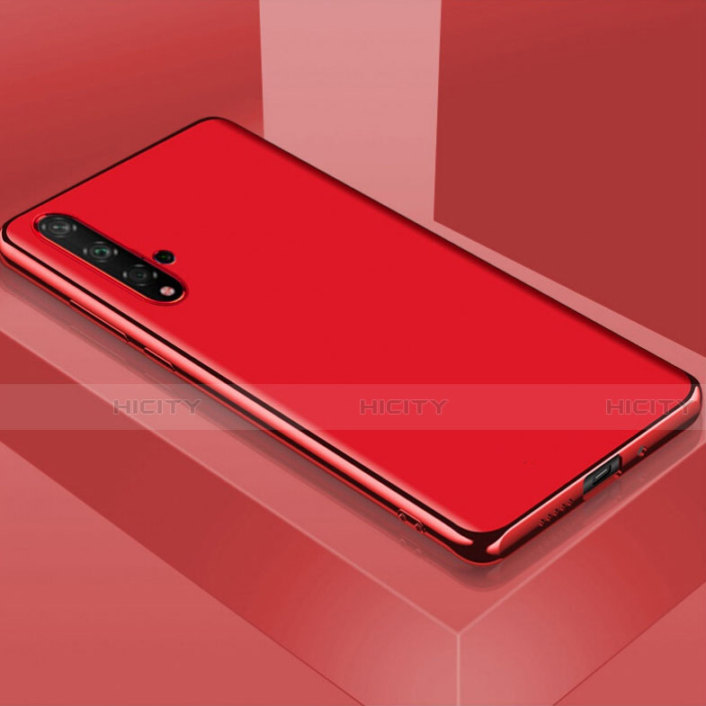 Silikon Hülle Handyhülle Ultra Dünn Schutzhülle Flexible Tasche C01 für Huawei Nova 5 Rot Plus