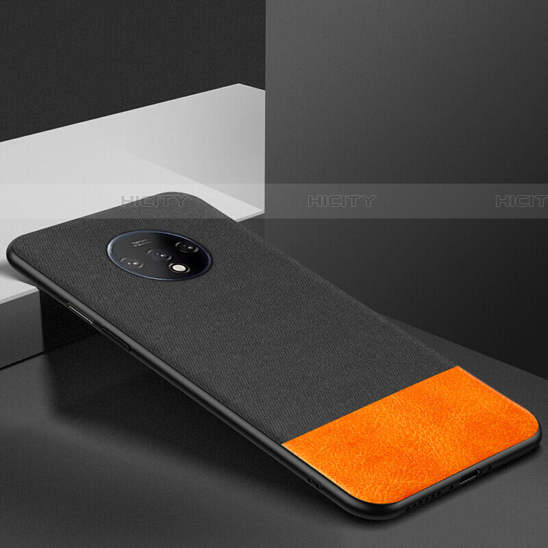 Silikon Hülle Handyhülle Ultra Dünn Schutzhülle Flexible Tasche C01 für OnePlus 7T Orange