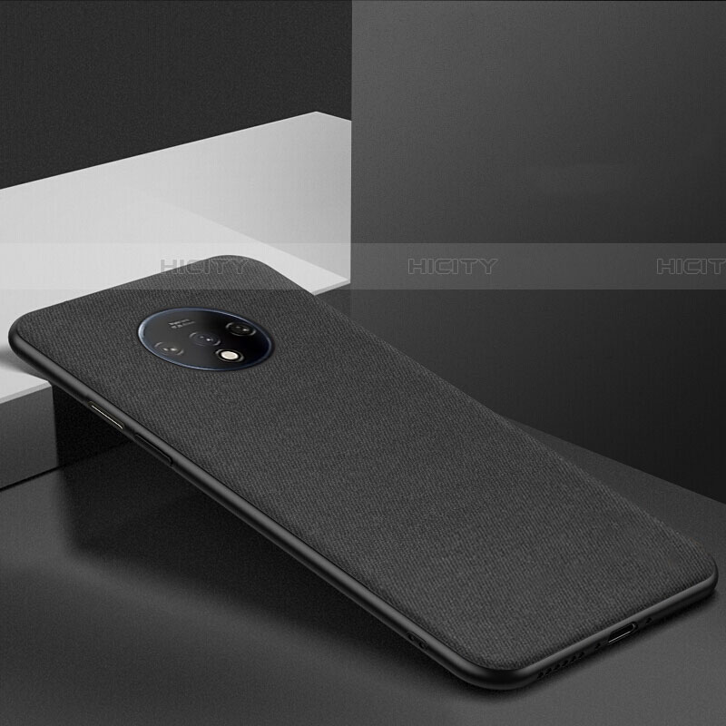 Silikon Hülle Handyhülle Ultra Dünn Schutzhülle Flexible Tasche C01 für OnePlus 7T Schwarz