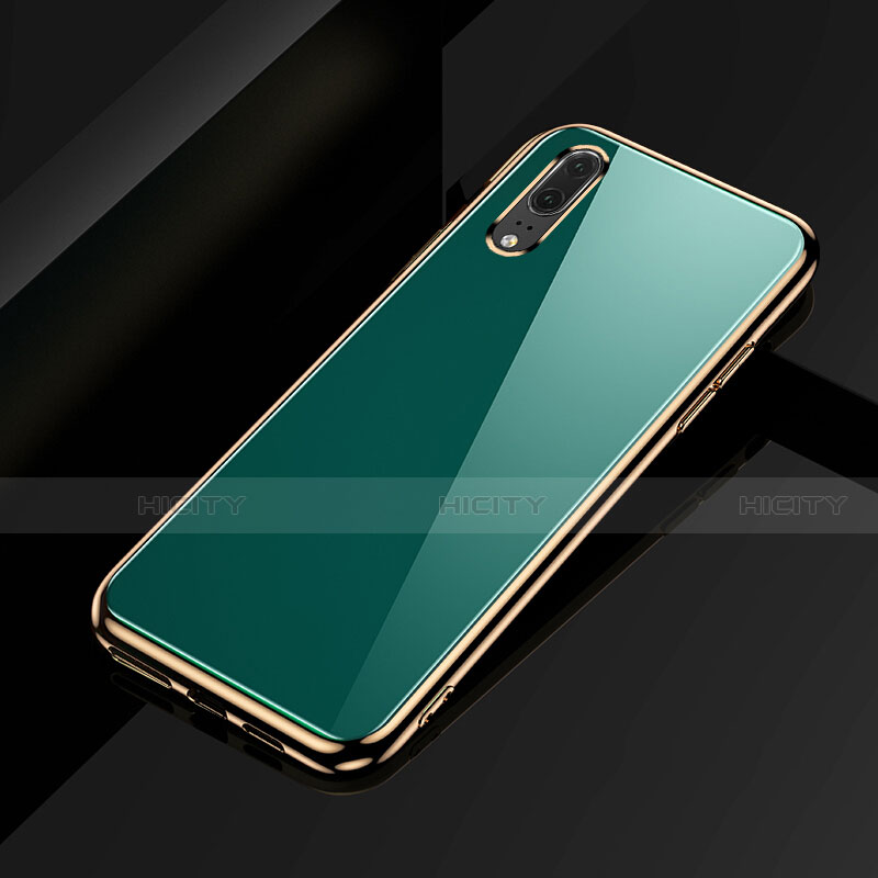 Silikon Hülle Handyhülle Ultra Dünn Schutzhülle Flexible Tasche C02 für Huawei P20 Cyan Plus