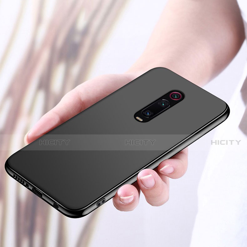 Silikon Hülle Handyhülle Ultra Dünn Schutzhülle Flexible Tasche Silikon mit Magnetisch Fingerring Ständer T03 für Xiaomi Redmi K20 Pro groß