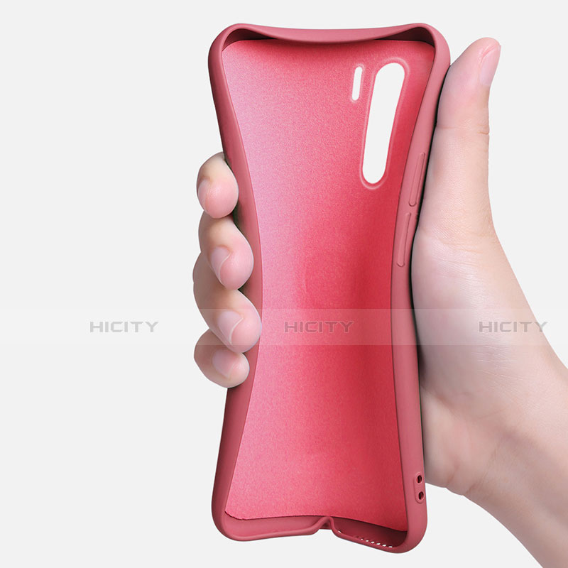 Silikon Hülle Handyhülle Ultra Dünn Schutzhülle Flexible Tasche Silikon mit Magnetisch Fingerring Ständer T04 für Oppo F15