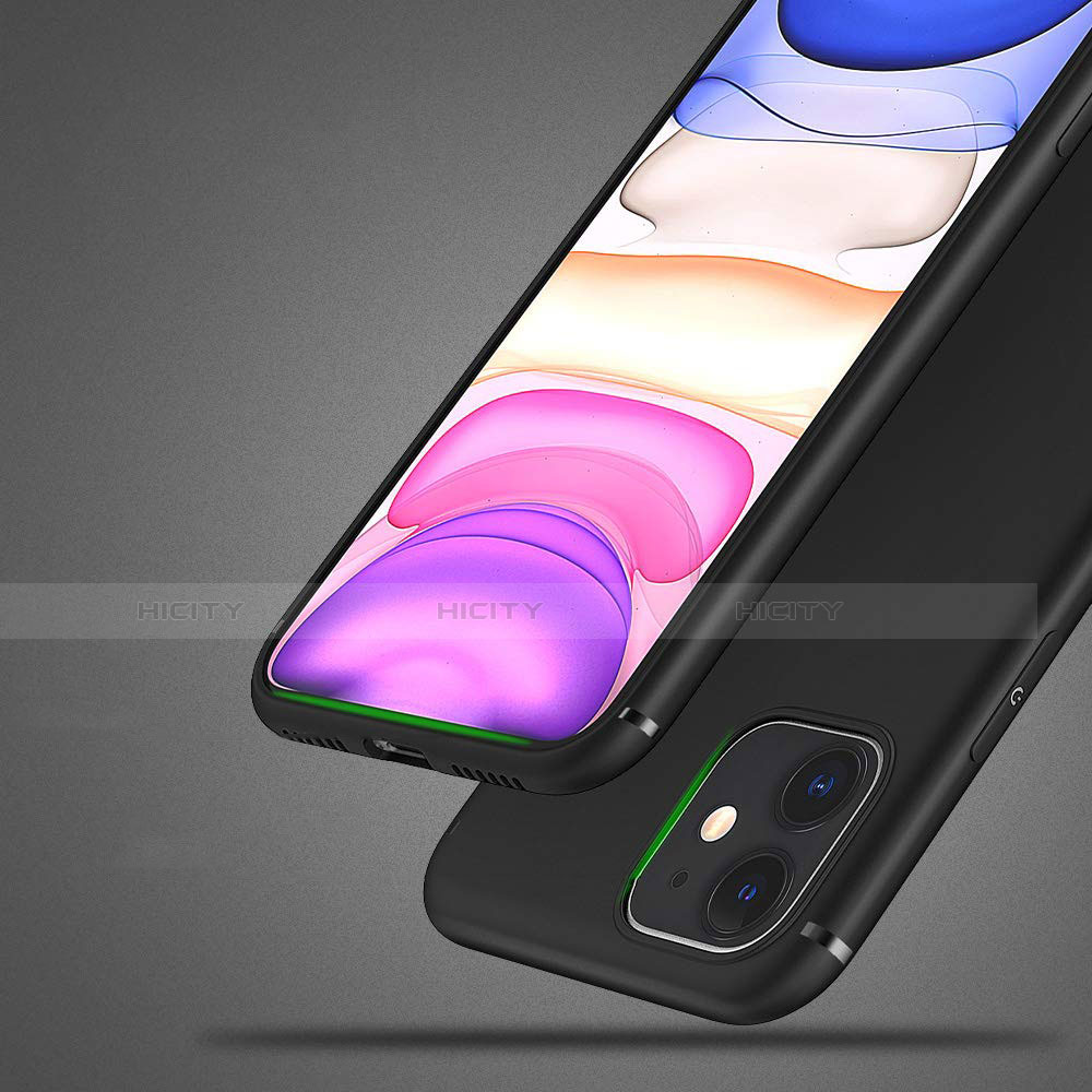 Silikon Hülle Handyhülle Ultra Dünn Schutzhülle für Apple iPhone 11 Schwarz groß