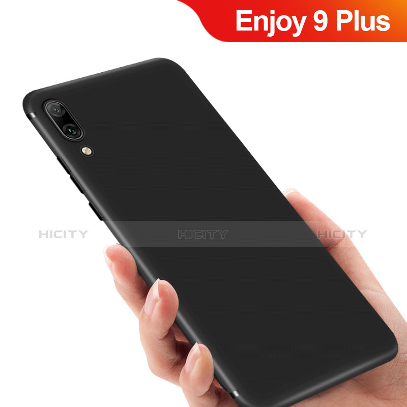 Silikon Hülle Handyhülle Ultra Dünn Schutzhülle für Huawei Enjoy 9 Plus Schwarz Plus