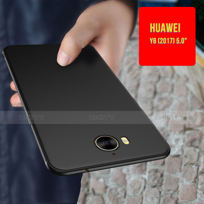 Silikon Hülle Handyhülle Ultra Dünn Schutzhülle für Huawei Honor Play 6 Schwarz