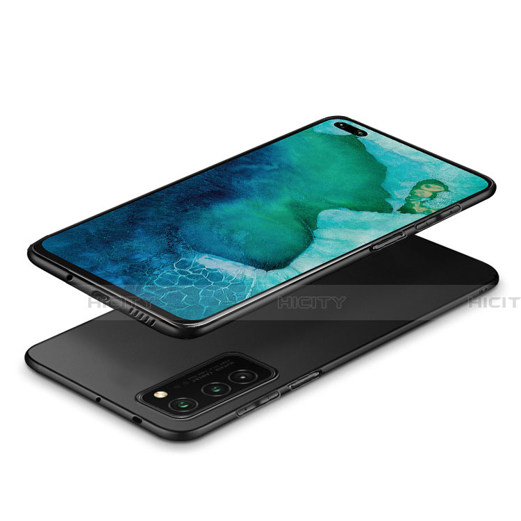 Silikon Hülle Handyhülle Ultra Dünn Schutzhülle für Huawei Honor V30 5G Schwarz groß