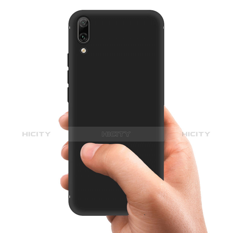 Silikon Hülle Handyhülle Ultra Dünn Schutzhülle für Huawei Y7 Pro (2019) Schwarz