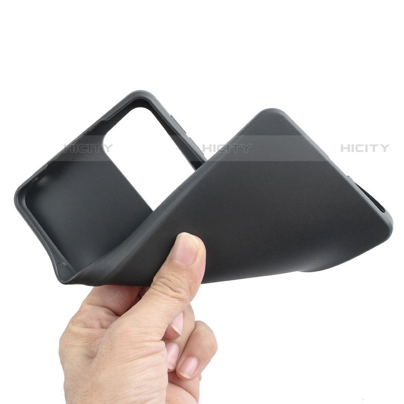 Silikon Hülle Handyhülle Ultra Dünn Schutzhülle für Motorola Moto Edge (2021) 5G Schwarz
