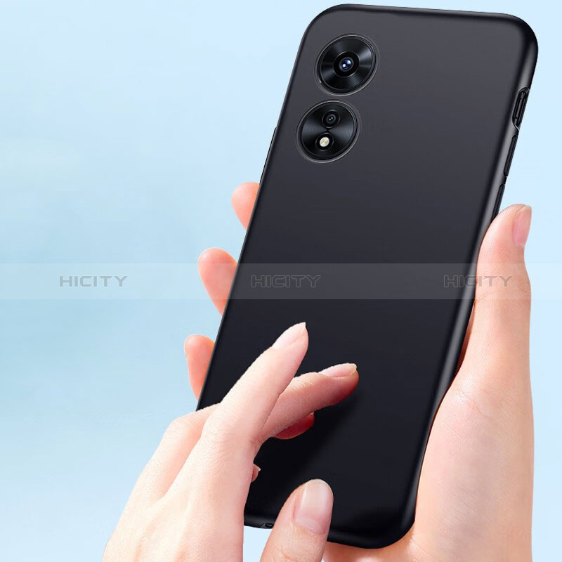 Silikon Hülle Handyhülle Ultra Dünn Schutzhülle für Oppo A1 5G Schwarz