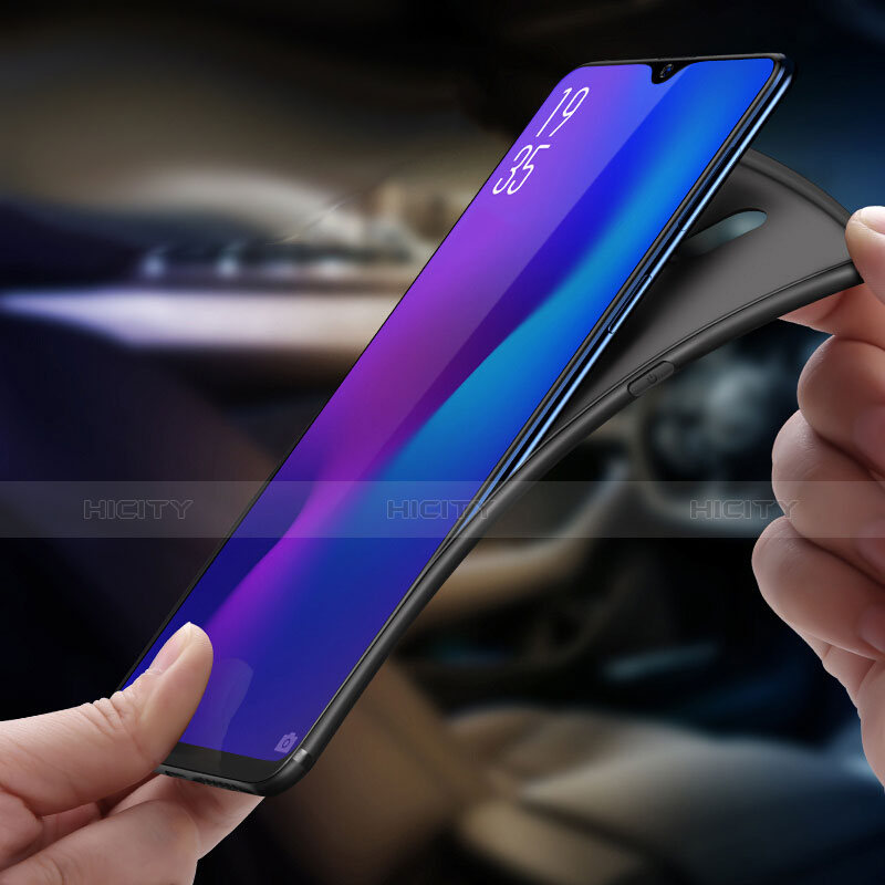 Silikon Hülle Handyhülle Ultra Dünn Schutzhülle für Oppo R17 Pro Schwarz