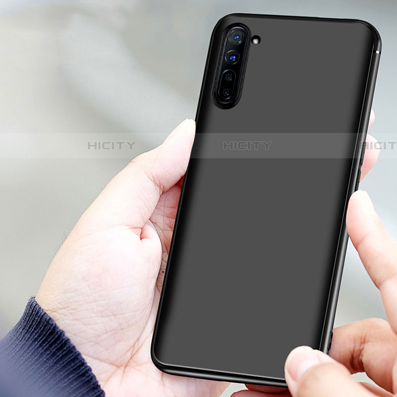 Silikon Hülle Handyhülle Ultra Dünn Schutzhülle für Oppo Reno3 Schwarz groß