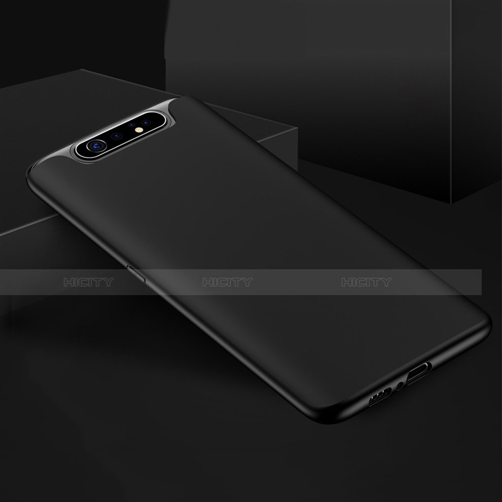 Silikon Hülle Handyhülle Ultra Dünn Schutzhülle für Samsung Galaxy A80 Schwarz