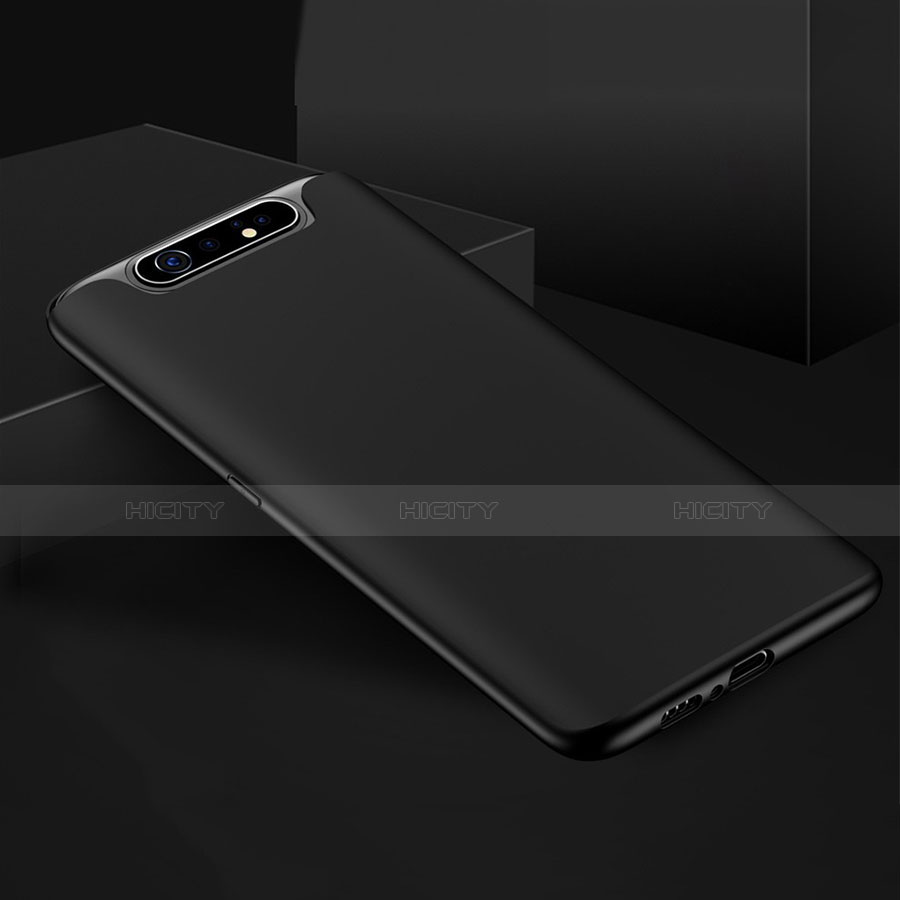 Silikon Hülle Handyhülle Ultra Dünn Schutzhülle für Samsung Galaxy A90 4G Schwarz