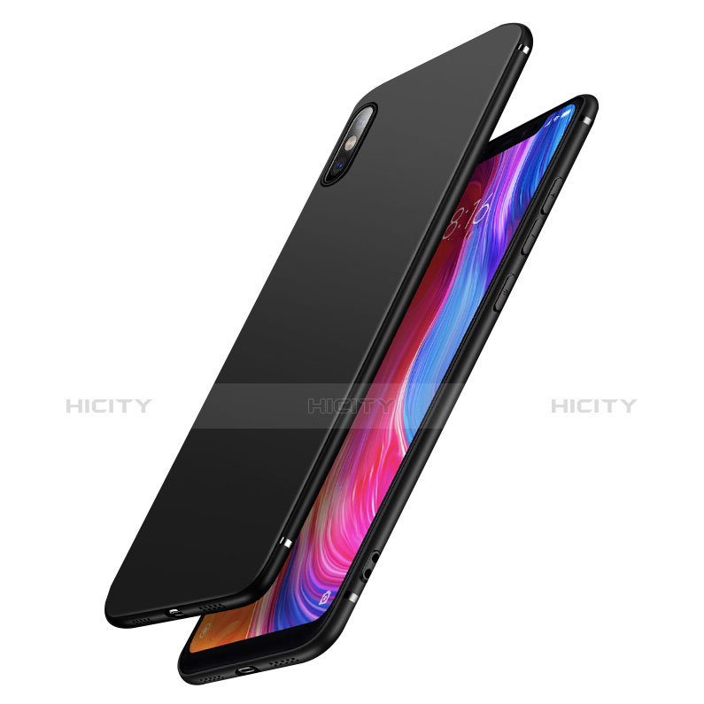 Silikon Hülle Handyhülle Ultra Dünn Schutzhülle für Xiaomi Mi 8 Explorer Schwarz