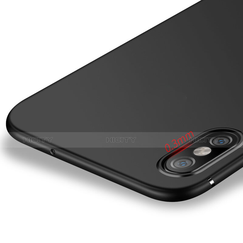 Silikon Hülle Handyhülle Ultra Dünn Schutzhülle für Xiaomi Mi 8 Pro Global Version Schwarz