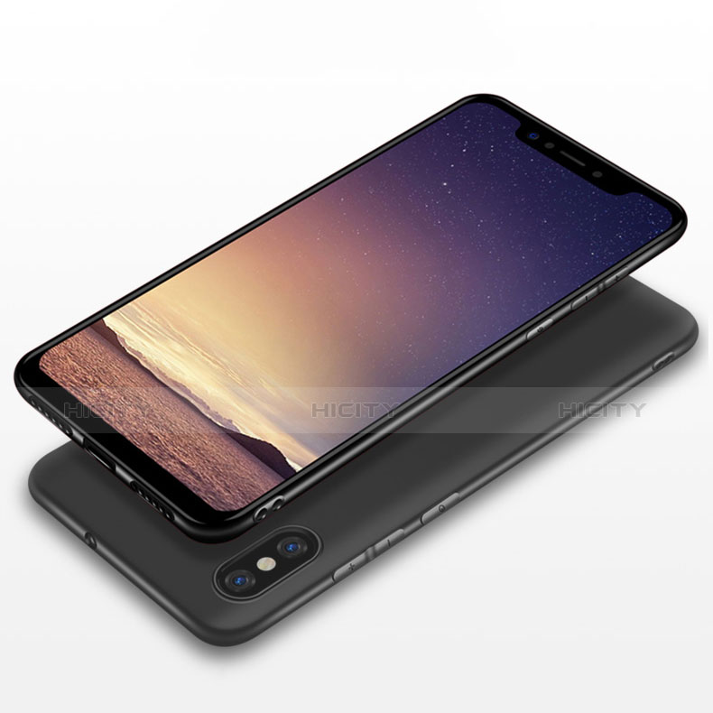 Silikon Hülle Handyhülle Ultra Dünn Schutzhülle für Xiaomi Mi 8 Schwarz