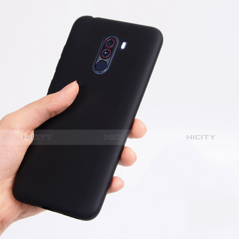 Silikon Hülle Handyhülle Ultra Dünn Schutzhülle für Xiaomi Pocophone F1 Schwarz